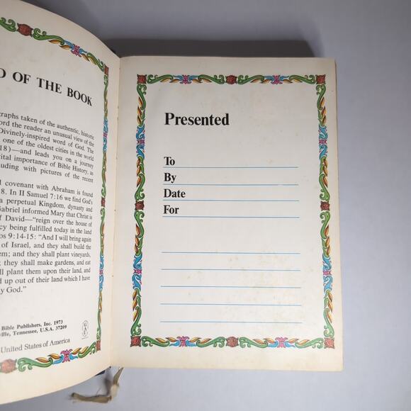 Crusade Holy Bible Giant Print KJV Red Letter Edition 1973 Not Inscribed - Picture 5 of 15